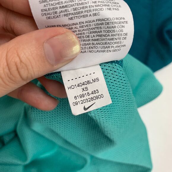 Nike Running Hoodie Shirt XS Extra Small Dri Fit Half Snap Placket Wool Blend - Picture 13 of 15